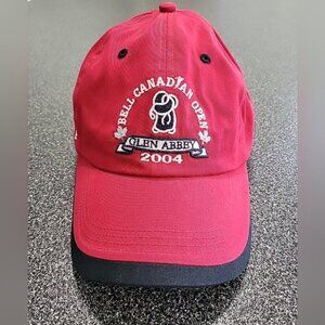 Bell Canadian Open Glenn Abbey 2004 Ahead Headgear Red Golf Cap OSFM